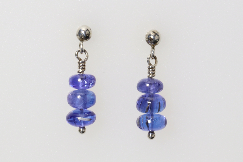Tanzanite/ss earrings